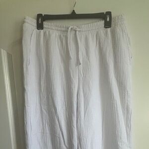Zsupply white gauze pants
